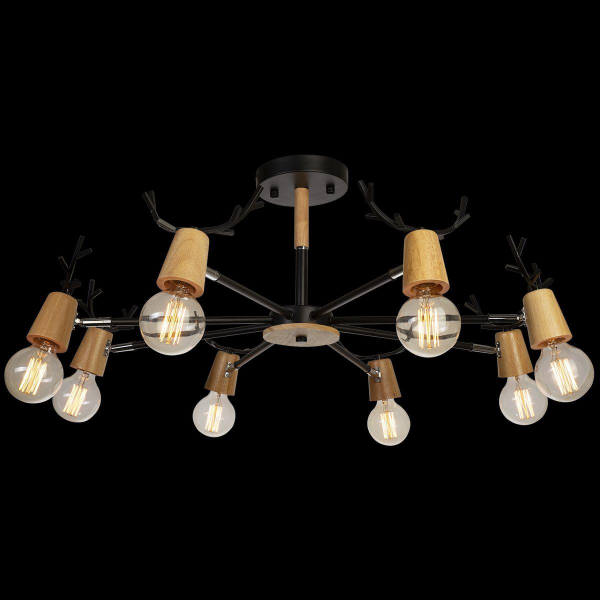 Потолочная люстра Loft IT Sven 10024/8 Black Потолочная люстра Loft IT Sven 10024/8 Black