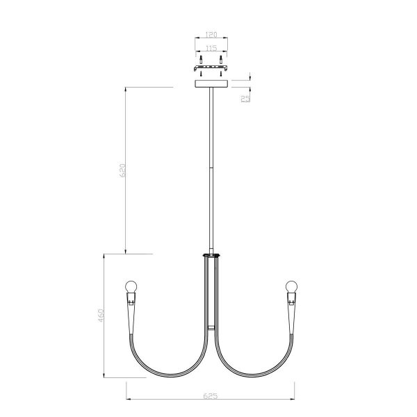 Подвесная люстра Freya Branches FR5253PL-06BS Подвесная люстра Freya Branches FR5253PL-06BS