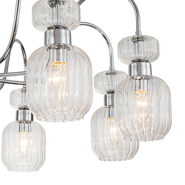 Потолочная люстра Escada Gloss 1141/8PL Chrome/Clear Потолочная люстра Escada Gloss 1141/8PL Chrome/Clear