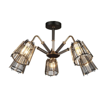 Потолочная люстра IMEX MD.4050-5-S BK+FGD