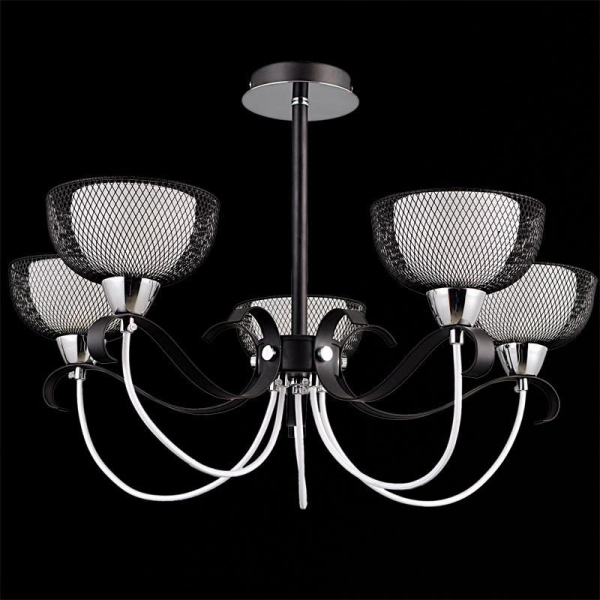 Подвесная люстра Illumico IL8724-5CSQ-79 CR BK Подвесная люстра Illumico IL8724-5CSQ-79 CR BK