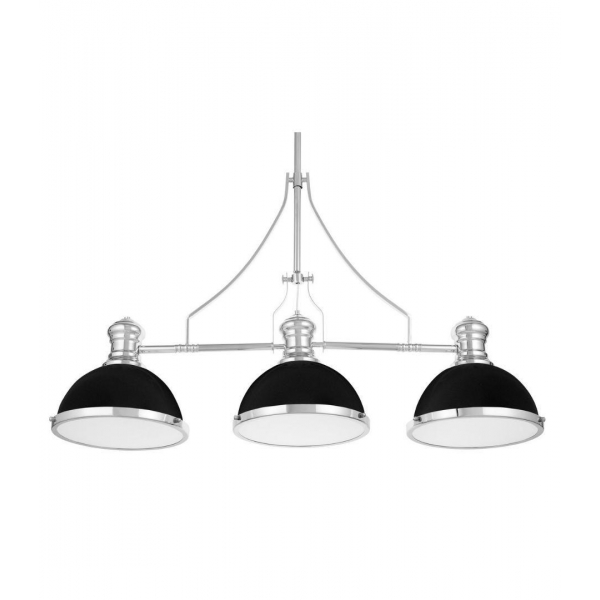 Подвесная люстра Lumina Deco Ettore LDP 710-3 BK+CHR Подвесная люстра Lumina Deco Ettore LDP 710-3 BK+CHR