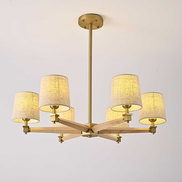 Подвесная люстра Imperium Loft Jorgenson D85 Beige/Light Wood 203573-26