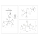 Потолочная люстра Ambrella light Traditional Loft TR82208