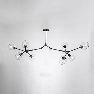 Подвесная люстра Imperium Loft Адель Branching Bubble Chandelier L11 Black Amber 239861-22