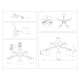 Потолочная люстра Ambrella light Traditional Loft TR83118