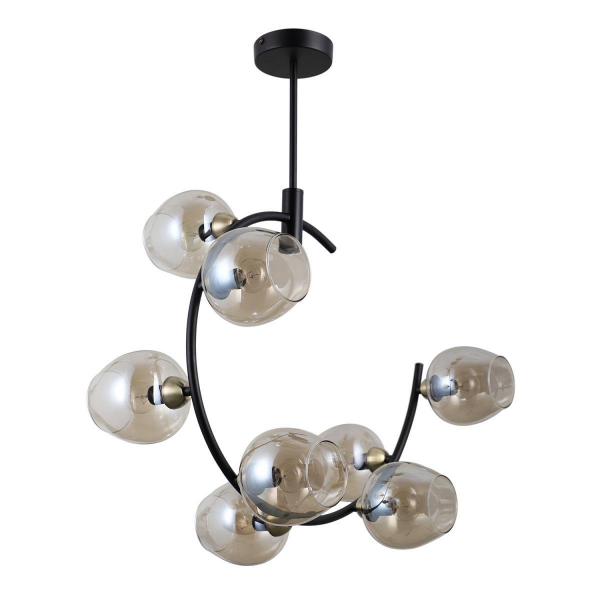 Подвесная люстра Gerhort G71163/8BK+AB AMB Подвесная люстра Gerhort G71163/8BK+AB AMB