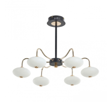 Потолочная светодиодная люстра Arte Milano Neapol73908 273908/6 BK/GD