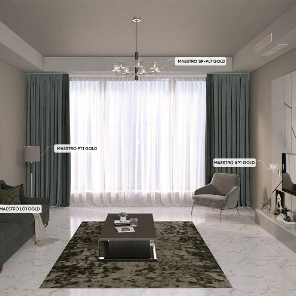 Подвесная люстра Crystal Lux Maestro SP-PL7 Gold Подвесная люстра Crystal Lux Maestro SP-PL7 Gold