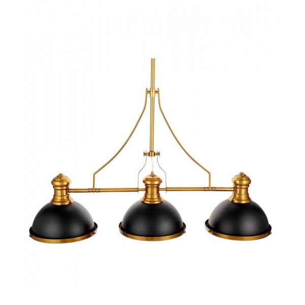 Подвесная люстра Lumina Deco Ettore LDP 710-3 BK+MD Подвесная люстра Lumina Deco Ettore LDP 710-3 BK+MD