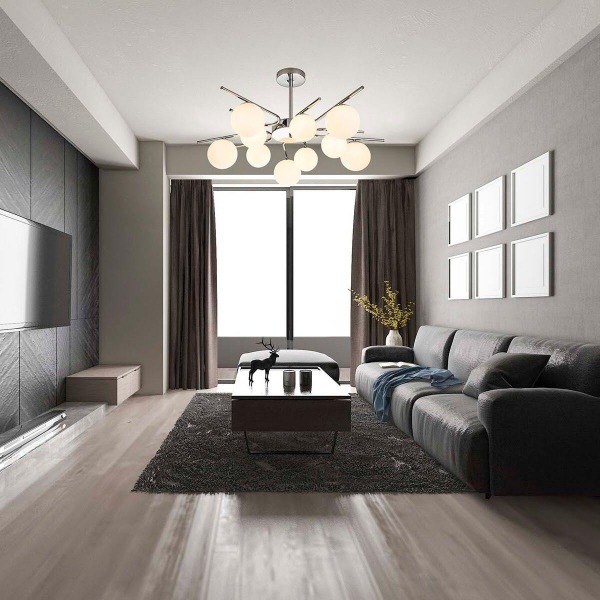 Потолочная люстра Escada Sphere 642/10P Silver Потолочная люстра Escada Sphere 642/10P Silver