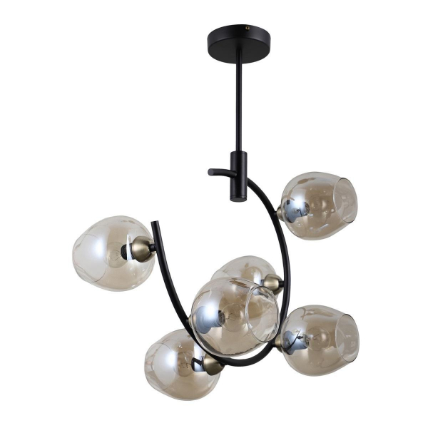 Подвесная люстра Gerhort G71163/6BK+AB AMB Подвесная люстра Gerhort G71163/6BK+AB AMB