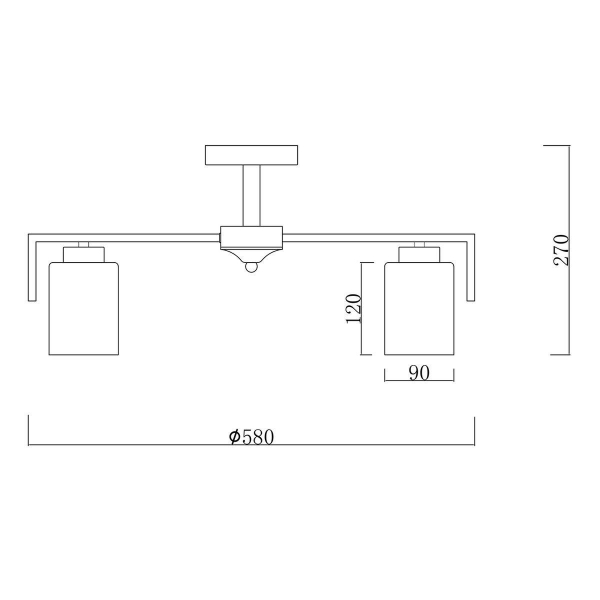 Потолочная люстра Escada Style 1142/5P Silver Потолочная люстра Escada Style 1142/5P Silver