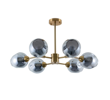 Потолочная люстра Arte Lamp Yuka Smoky A7759PL-6PB