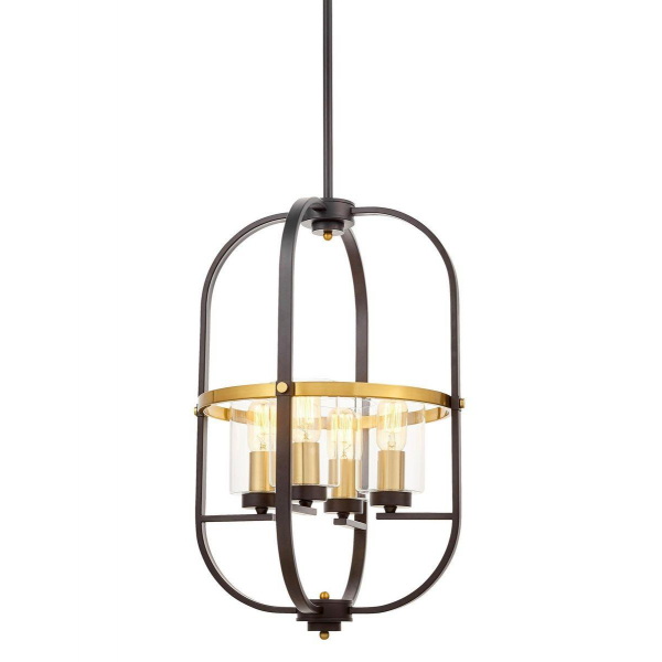 Подвесная люстра Lumina Deco Monterey LDP 1141-4 BK+MD Подвесная люстра Lumina Deco Monterey LDP 1141-4 BK+MD