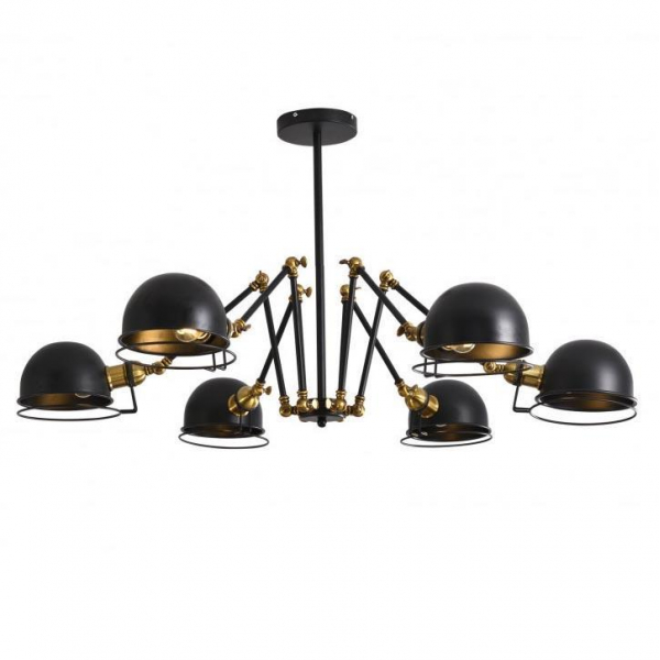 Подвесная люстра Lumina Deco Valmonti LDP D015-6 BK Подвесная люстра Lumina Deco Valmonti LDP D015-6 BK