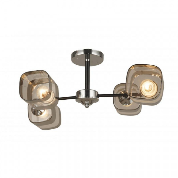 Потолочная люстра IMEX MD.1548-4-S-CH+BK Потолочная люстра IMEX MD.1548-4-S-CH+BK