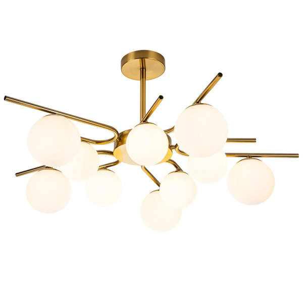 Потолочная люстра Escada Sphere 642/10P Brass Потолочная люстра Escada Sphere 642/10P Brass