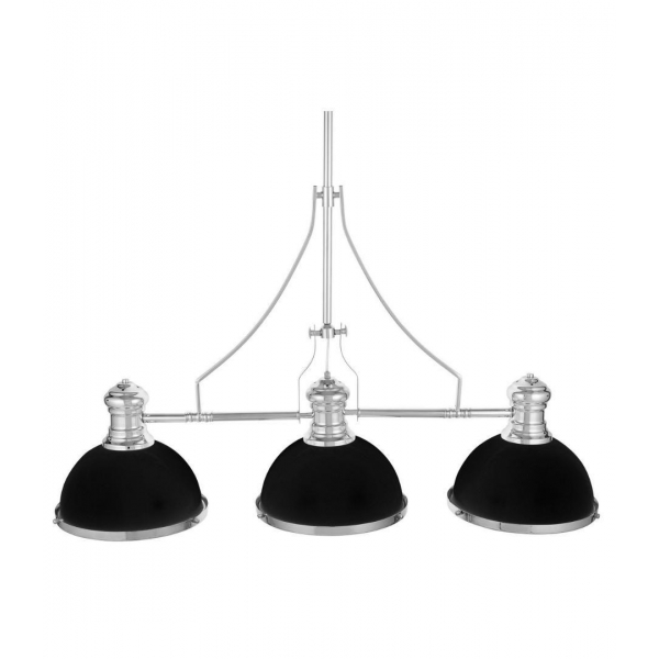Подвесная люстра Lumina Deco Ettore LDP 710-3 BK+CHR Подвесная люстра Lumina Deco Ettore LDP 710-3 BK+CHR