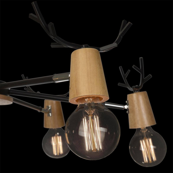 Потолочная люстра Loft IT Sven 10024/6 Black Потолочная люстра Loft IT Sven 10024/6 Black