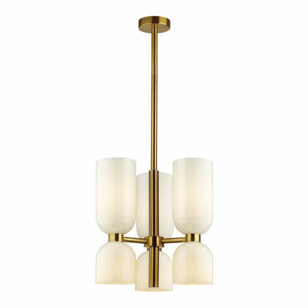 Подвесная люстра Odeon Light Midcent Orinoco 4798/6 Подвесная люстра Odeon Light Midcent Orinoco 4798/6