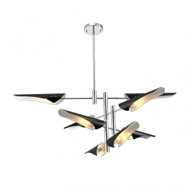 Подвесная люстра Crystal Lux Rafael SP8 Chrome Подвесная люстра Crystal Lux Rafael SP8 Chrome