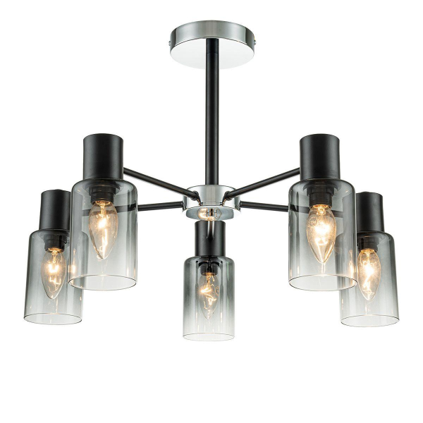 Потолочная люстра Escada Diversity 2120/5P Black Потолочная люстра Escada Diversity 2120/5P Black