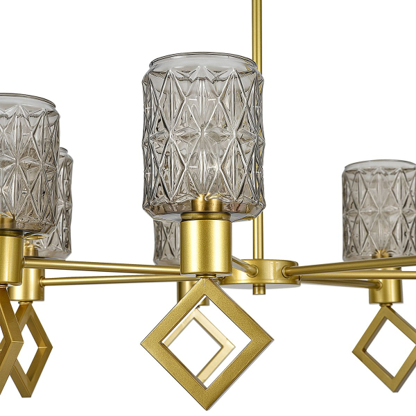 Подвесная люстра Indigo Preda V13025/7R Gold V000470
