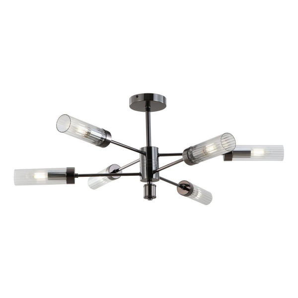 Потолочная люстра iLamp Evolution 15609-6 AN+CL Потолочная люстра iLamp Evolution 15609-6 AN+CL