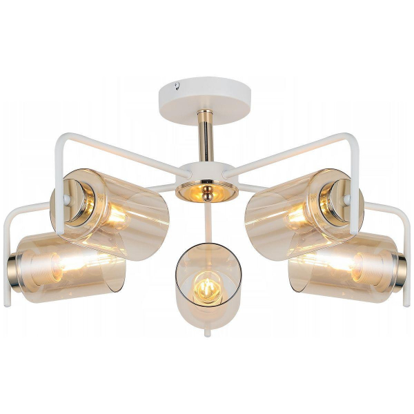 Потолочная люстра Illumico IL8248-5COU-79 WH GD Потолочная люстра Illumico IL8248-5COU-79 WH GD