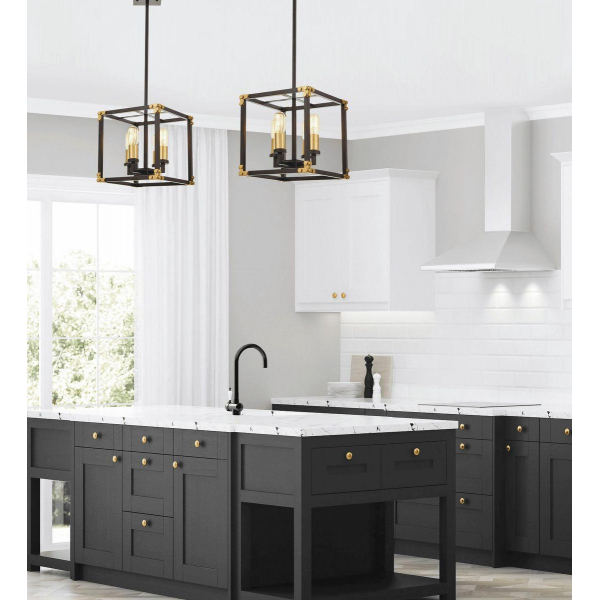 Подвесная люстра Lumina Deco Waldorf LDP 1140-4 BK+MD Подвесная люстра Lumina Deco Waldorf LDP 1140-4 BK+MD