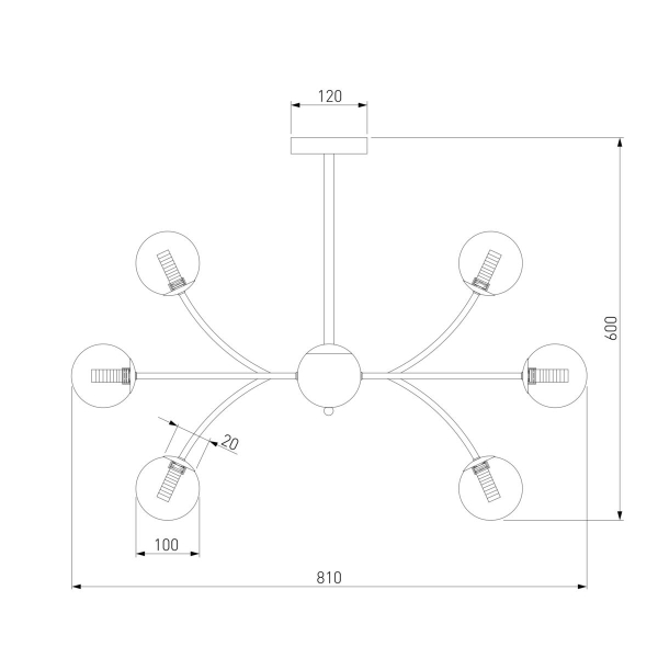 Подвесная люстра Eurosvet Astro 30179 матовое золото