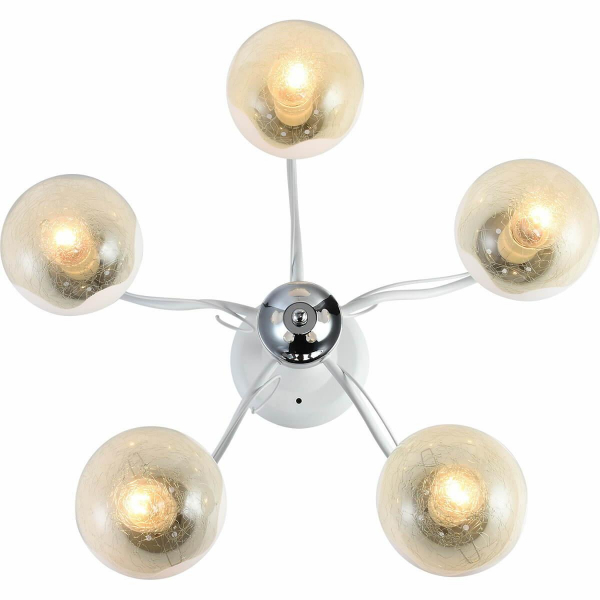 Потолочная люстра Reluce 01326-0.3-05 WH+CR Потолочная люстра Reluce 01326-0.3-05 WH+CR
