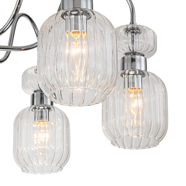 Потолочная люстра Escada Gloss 1141/6PL Chrome/Clear Потолочная люстра Escada Gloss 1141/6PL Chrome/Clear