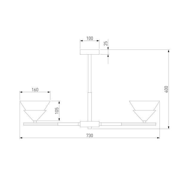 Потолочная люстра Eurosvet Rylee 70138/6 хром Потолочная люстра Eurosvet Rylee 70138/6 хром