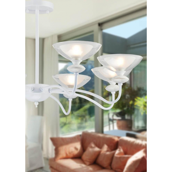 Подвесная люстра Arti Lampadari Fassano E 1.1.8 W Подвесная люстра Arti Lampadari Fassano E 1.1.8 W