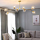 Подвесная люстра Imperium Loft Адель Branching Bubble Chandelier L11 Black Amber 239861-22