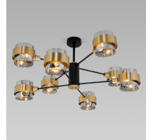Потолочная люстра Eurosvet Arcada 70127/8 черный/дымчатый