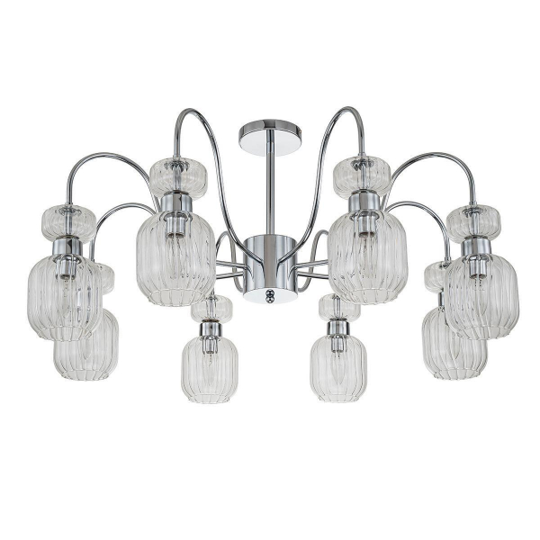 Потолочная люстра Escada Gloss 1141/8PL Chrome/Clear Потолочная люстра Escada Gloss 1141/8PL Chrome/Clear