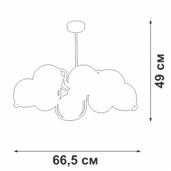 Подвесная люстра Vitaluce V4003-1/8PL Подвесная люстра Vitaluce V4003-1/8PL