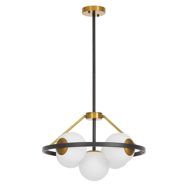 Подвесная люстра Lumina Deco Donzano LDP 8034-5 BK+WT Подвесная люстра Lumina Deco Donzano LDP 8034-5 BK+WT