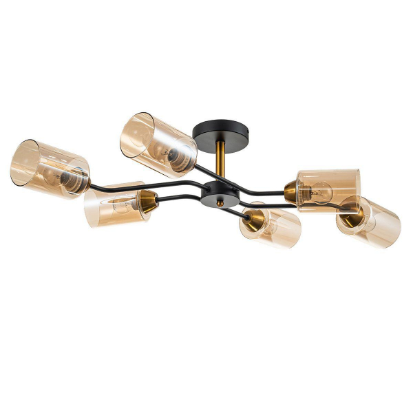 Потолочная люстра Escada Vertigo 1131/6P Black/Gold Потолочная люстра Escada Vertigo 1131/6P Black/Gold