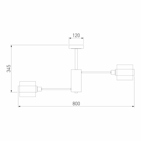 Потолочная люстра Eurosvet Arcada 70127/8 черный/дымчатый Потолочная люстра Eurosvet Arcada 70127/8 черный/дымчатый