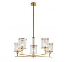 Подвесная люстра Indigo Dante 13022/5R Brass V000409