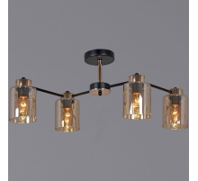 Потолочная люстра Reluce 01606-0.3-04 BK+FGD