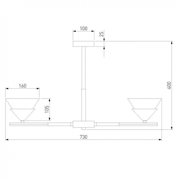 Потолочная люстра Eurosvet Rylee 70138/6 хром Потолочная люстра Eurosvet Rylee 70138/6 хром