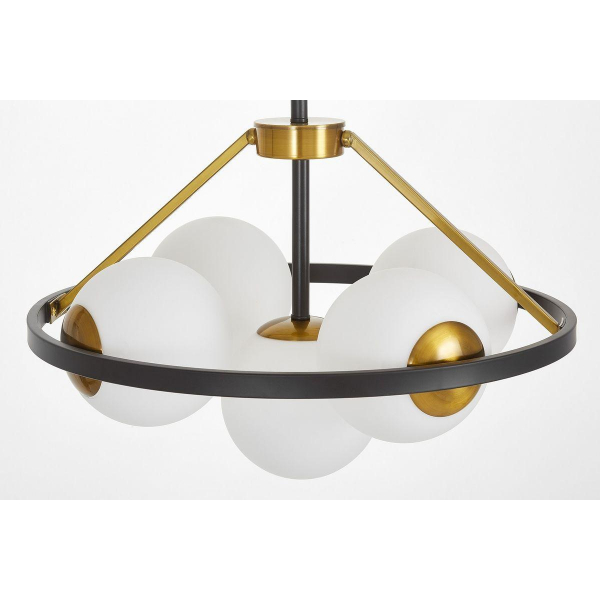 Подвесная люстра Lumina Deco Donzano LDP 8034-5 BK+WT Подвесная люстра Lumina Deco Donzano LDP 8034-5 BK+WT