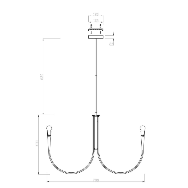 Подвесная люстра Freya Branches FR5253PL-08BS Подвесная люстра Freya Branches FR5253PL-08BS