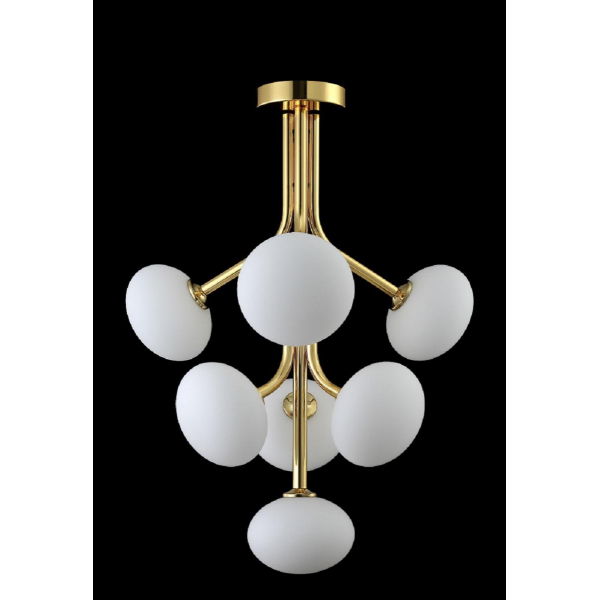 Подвесная люстра Crystal Lux ALICIA SP7 GOLD/WHITE Подвесная люстра Crystal Lux ALICIA SP7 GOLD/WHITE