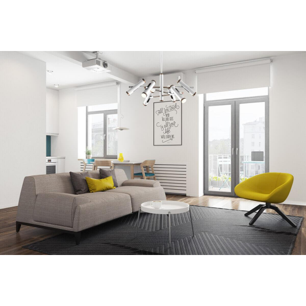 Подвесная светодиодная люстра Favourite Duplex 2325-12P Подвесная светодиодная люстра Favourite Duplex 2325-12P